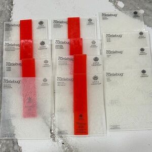 Cuttlebug Embossing Folders - Red and Clear